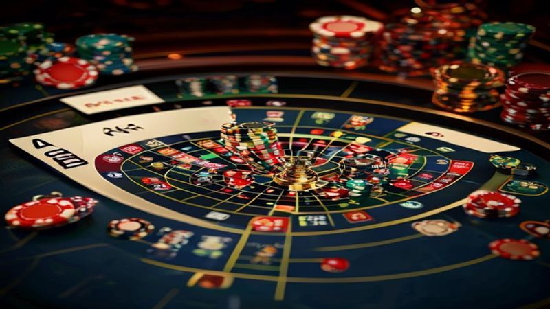 Bàn Baccarat trực tiếp với dealer thật, người chơi theo dõi lịch sử ván bài